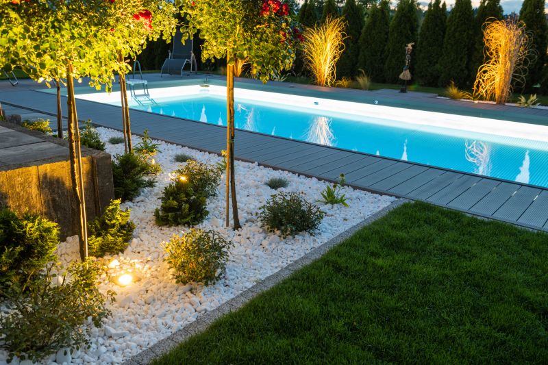 Pool Lighting at Dusk